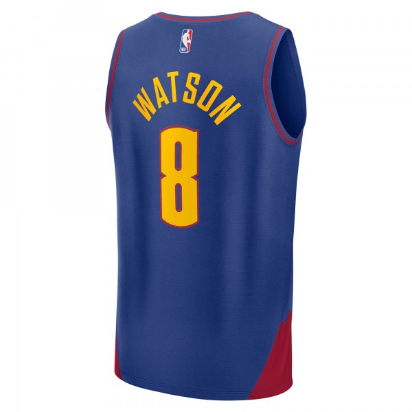 Джерси Denver Nuggets Peyton Watson Fanatics Blue Fast Break Replica Player - Statement Edition