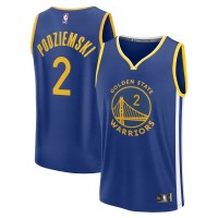 Джерси Golden State Warriors Brandin Podziemski Fanatics Royal Fast Break Replica Player - Icon Edition