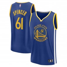 Джерси Golden State Warriors Pat Spencer Fanatics Royal Fast Break Replica Player - Icon Edition