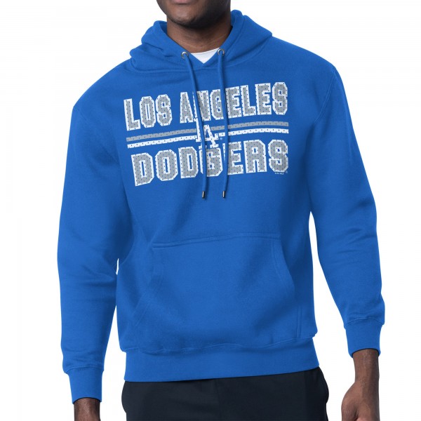 Los Angeles Dodgers Starter Royal Team Mesh Print Graphic Pullover Hoodie