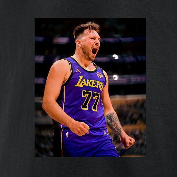 Футболка Los Angeles Lakers Luka Dončić Black Game Frames