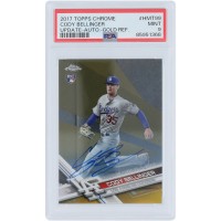 Cody Bellinger Los Angeles Dodgers Autographed 2017 Topps Chrome Update Gold Refractor #HMT99 #46/50 PSA Authenticated 9 Rookie Card