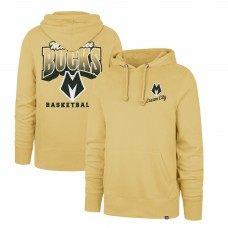 Milwaukee Bucks 47 2025/26 City Edition Jab Step Headline Hoodie - Gold