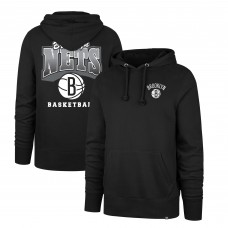 Brooklyn Nets 47 2025/26 City Edition Jab Step Headline Hoodie - Black