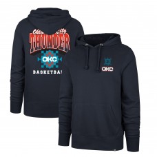 Oklahoma City Thunder 47 2025/26 City Edition Jab Step Headline Hoodie - Navy