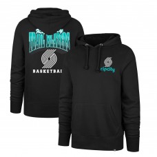 Portland Trail Blazers 47 2025/26 City Edition Jab Step Headline Hoodie - Black