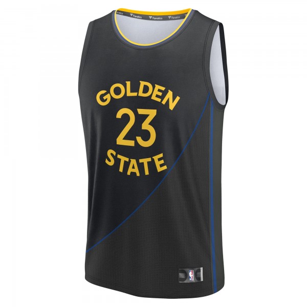 Джерси Golden State Warriors Draymond Green Fanatics Black Fast Break Replica Player - Statement Edition