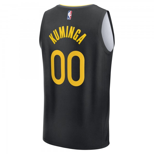 Джерси Golden State Warriors Jonathan Kuminga Fanatics Black Fast Break Replica Player - Statement Edition
