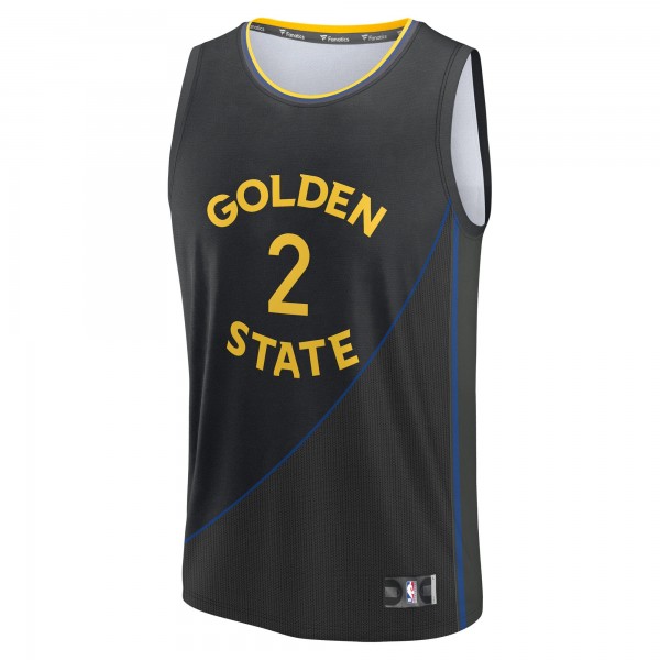 Джерси Golden State Warriors Brandin Podziemski Fanatics Black Fast Break Replica Player - Statement Edition