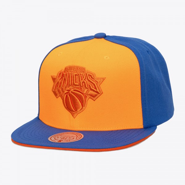 New York Knicks Mitchell & Ness Orange/Blue Color Pop Snapback Hat