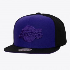 Бейсболка Los Angeles Lakers Mitchell & Ness Purple/Black Color Pop