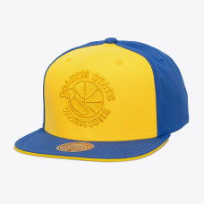 Бейсболка Golden State Warriors Mitchell & Ness Gold/Royal Color Pop