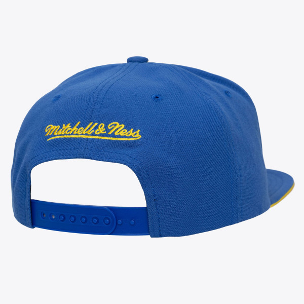 Бейсболка Golden State Warriors Mitchell & Ness Gold/Royal Color Pop
