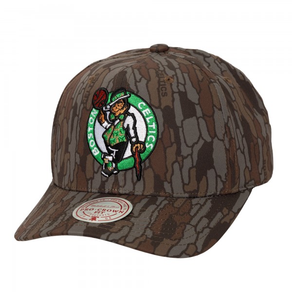Бейсболка Boston Celtics Mitchell & Ness Camo Hidden Pro-Crown
