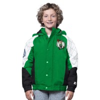 Подростковая Boston Celtics Starter Kelly Green/Black All Time Pro Jr. Full-Zip Hoodie Jacket