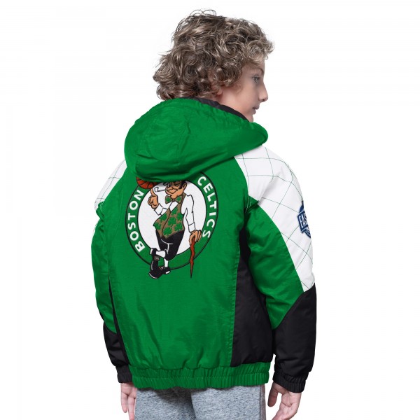 Подростковая Boston Celtics Starter Kelly Green/Black All Time Pro Jr. Full-Zip Hoodie Jacket