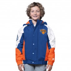 Подростковая New York Knicks Starter Blue/Orange All Time Pro Jr. Full-Zip Hoodie Jacket