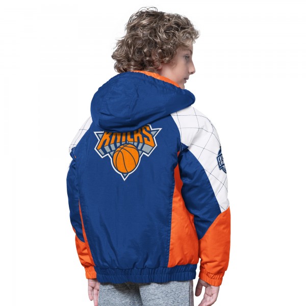 Подростковая New York Knicks Starter Blue/Orange All Time Pro Jr. Full-Zip Hoodie Jacket