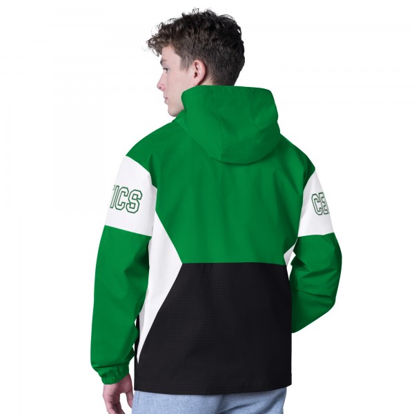 Boston Celtics G-III Sports by Carl Banks Kelly Green/Black Tailgate Half-Zip Hoodie