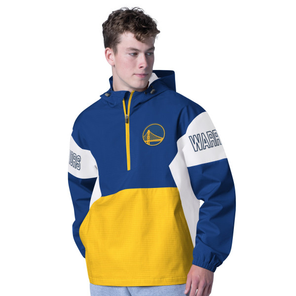 Толстовка Golden State Warriors G-III Sports by Carl Banks Royal/Gold Tailgate Half-Zip