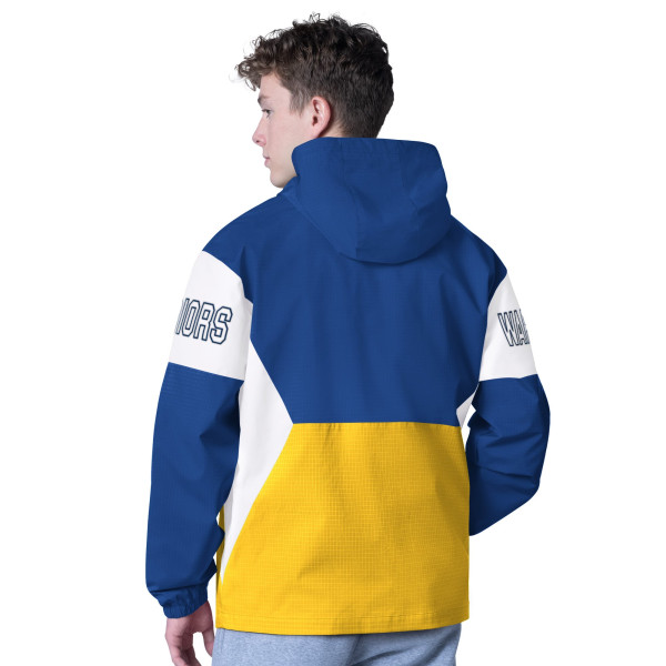 Толстовка Golden State Warriors G-III Sports by Carl Banks Royal/Gold Tailgate Half-Zip