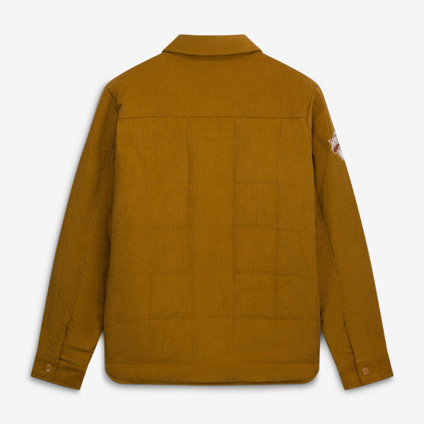 Куртка New York Knicks G-III Sports by Carl Banks Tan Triumph Corduroy Chainstitch Quilted Full-Snap