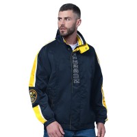 Denver Nuggets Starter Navy Freestyle Lightweight Full-Zip Jacket