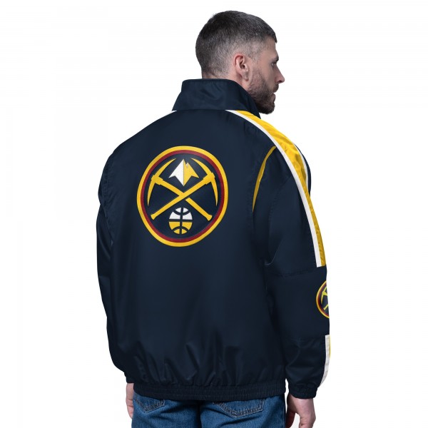 Denver Nuggets Starter Navy Freestyle Lightweight Full-Zip Jacket