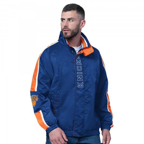 New York Knicks Starter Blue Freestyle Lightweight Full-Zip Jacket