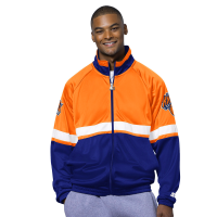 Куртка New York Knicks Starter Blue/White The Veteran Tricot Track Raglan Full-Zip