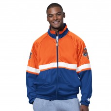 New York Knicks Starter Blue/White The Veteran Tricot Track Raglan Full-Zip Jacket