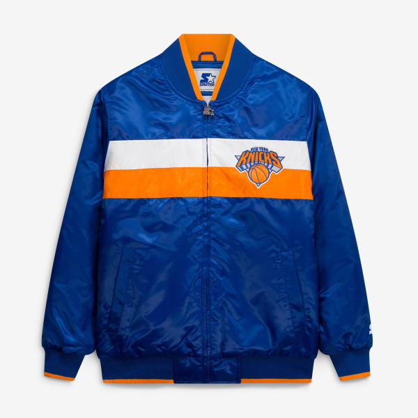 Куртка New York Knicks Starter Blue/Orange The Ambassador Satin Varsity