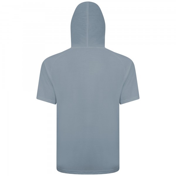 Los Angeles Dodgers Levelwear Gray City Connect Phase No Hitter Short Sleeve Pullover Hoodie