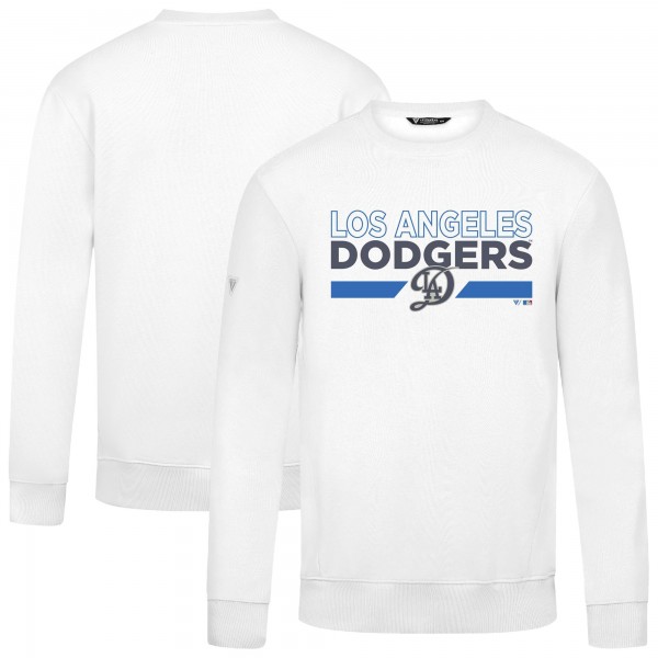Los Angeles Dodgers Levelwear White City Connect Zane No Hitter Pullover Sweatshirt