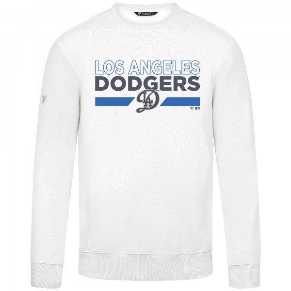 Los Angeles Dodgers Levelwear White City Connect Zane No Hitter Pullover Sweatshirt