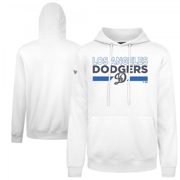 Los Angeles Dodgers Levelwear White City Connect Podium No Hitter Pullover Hoodie