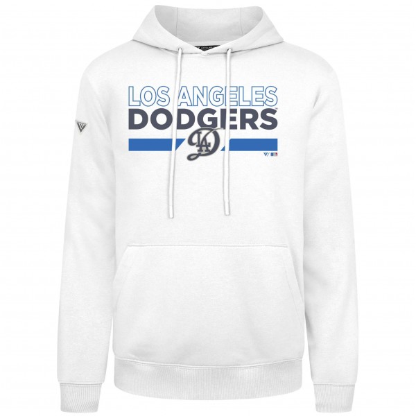 Los Angeles Dodgers Levelwear White City Connect Podium No Hitter Pullover Hoodie