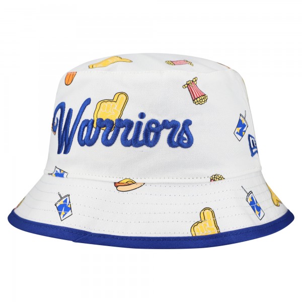Панама Golden State Warriors New Era White Team Cheer Reversible