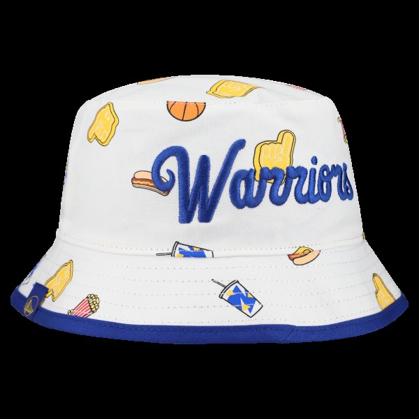 Панама Golden State Warriors New Era White Team Cheer Reversible