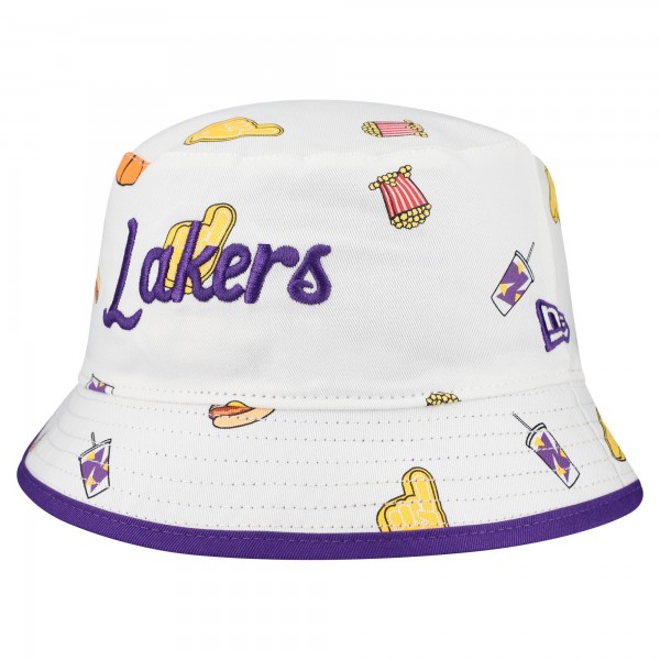 Панама Los Angeles Lakers New Era White Team Cheer Reversible