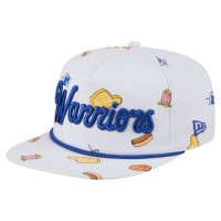 Бейсболка Golden State Warriors New Era White Team Cheer Rope 19TWENTY