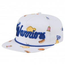 Бейсболка Golden State Warriors New Era White Team Cheer Rope 19TWENTY