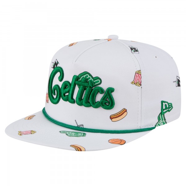 Бейсболка Boston Celtics New Era White Team Cheer Rope 19TWENTY