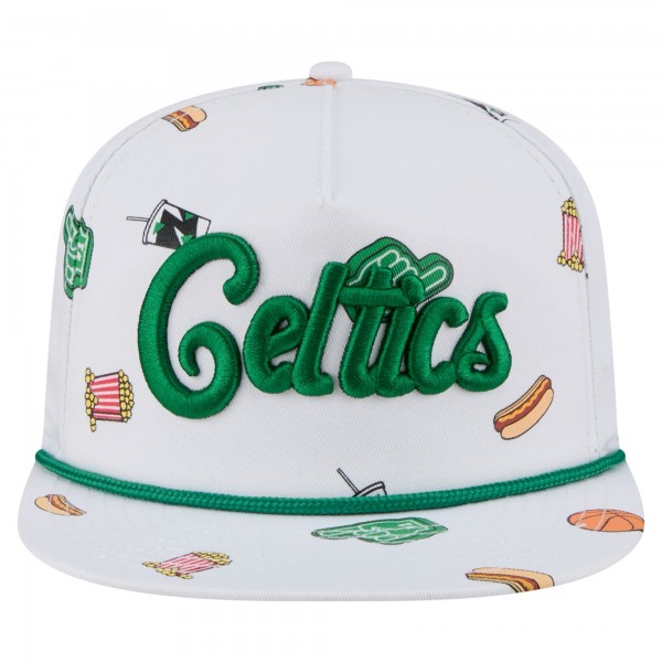 Бейсболка Boston Celtics New Era White Team Cheer Rope 19TWENTY