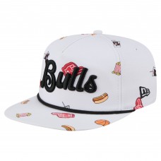 Бейсболка Chicago Bulls New Era White Team Cheer Rope 19TWENTY