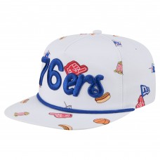 Бейсболка Philadelphia 76ers New Era White Team Cheer Rope 19TWENTY