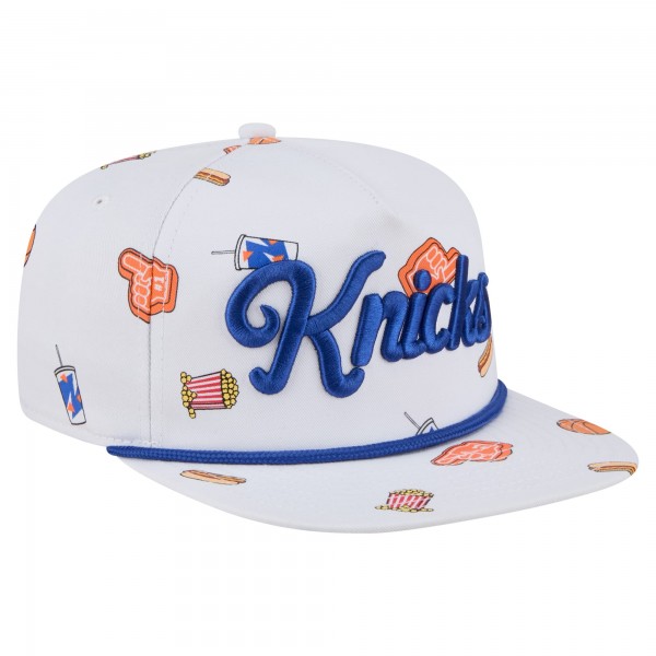 Бейсболка New York Knicks New Era White Team Cheer Rope 19TWENTY