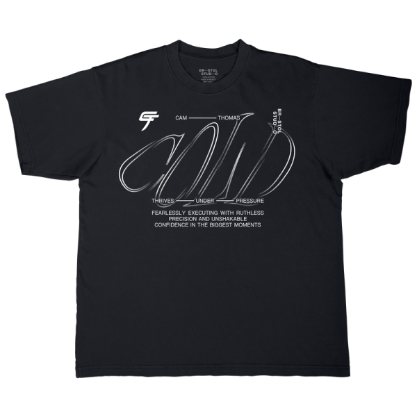 Unisex Brooklyn Nets Cam Thomas Bristol Studio Black Stadium Essentials T-Shirt