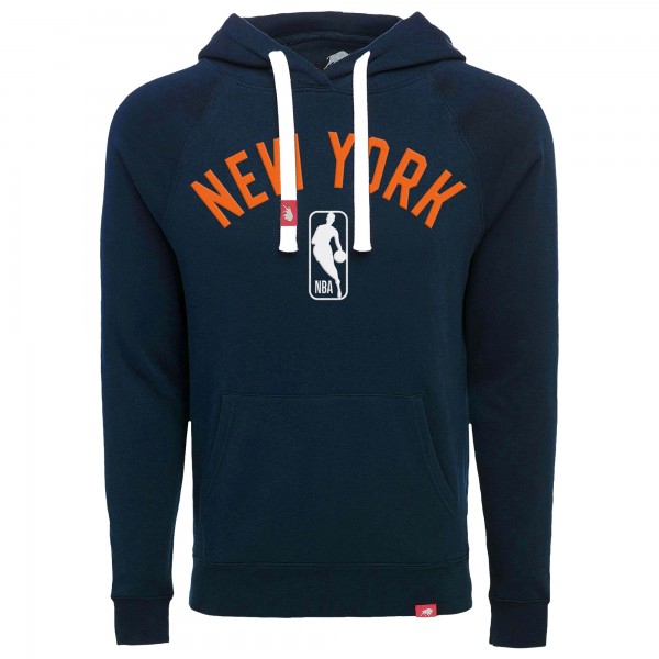 Unisex New York Knicks Sportiqe Navy Olsen Tri-Blend Pullover Hoodie