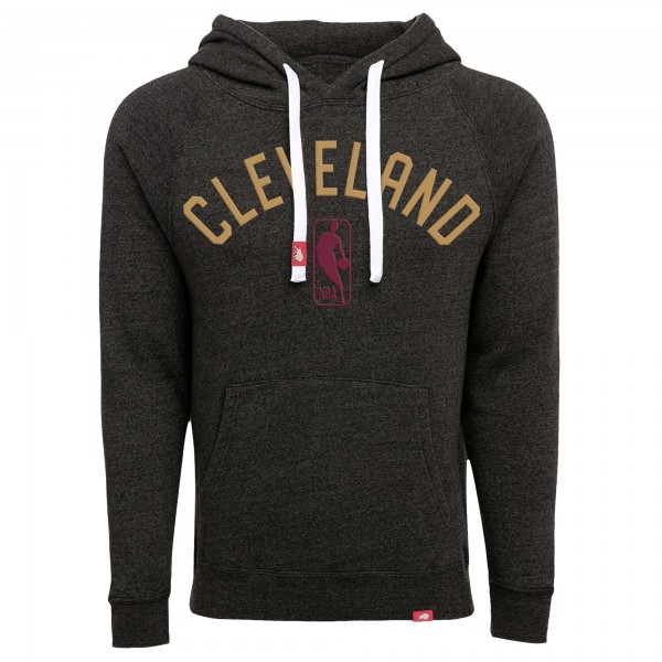 Unisex Cleveland Cavaliers Sportiqe Black Olsen Tri-Blend Pullover Hoodie